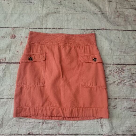 Anthropologie Utility Mini Skirt Size 4 - Picture 1 of 4